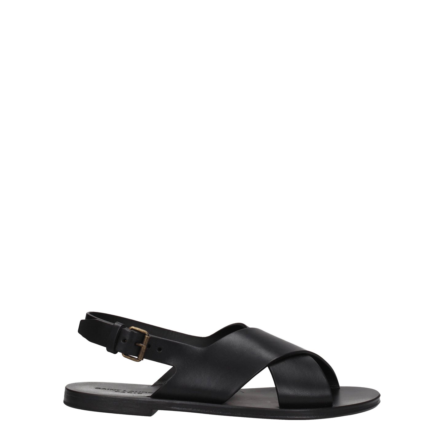 Saint Laurent Sandali Uomo Pelle Nero