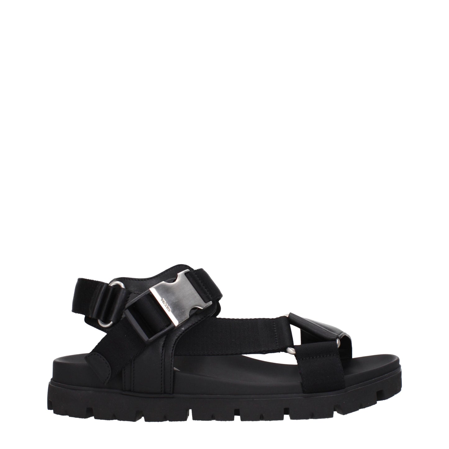 Prada Sandali Uomo Pelle Nero