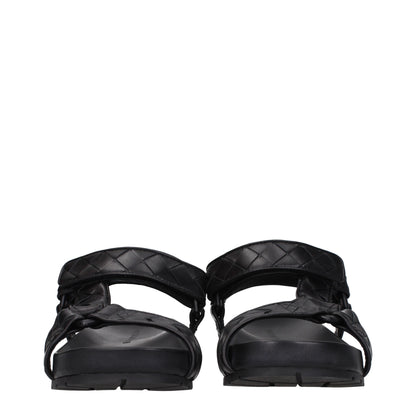 Bottega Veneta Sandali Uomo Pelle Nero