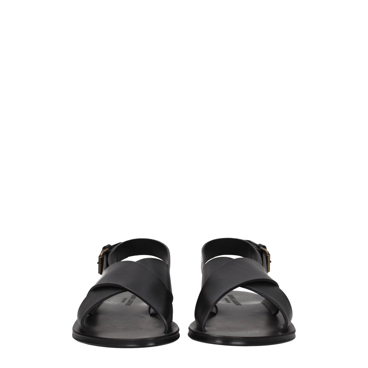 Saint Laurent Sandali Uomo Pelle Nero