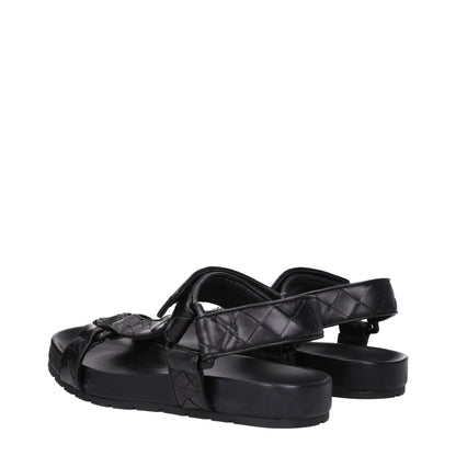 Bottega Veneta Sandali Uomo Pelle Nero