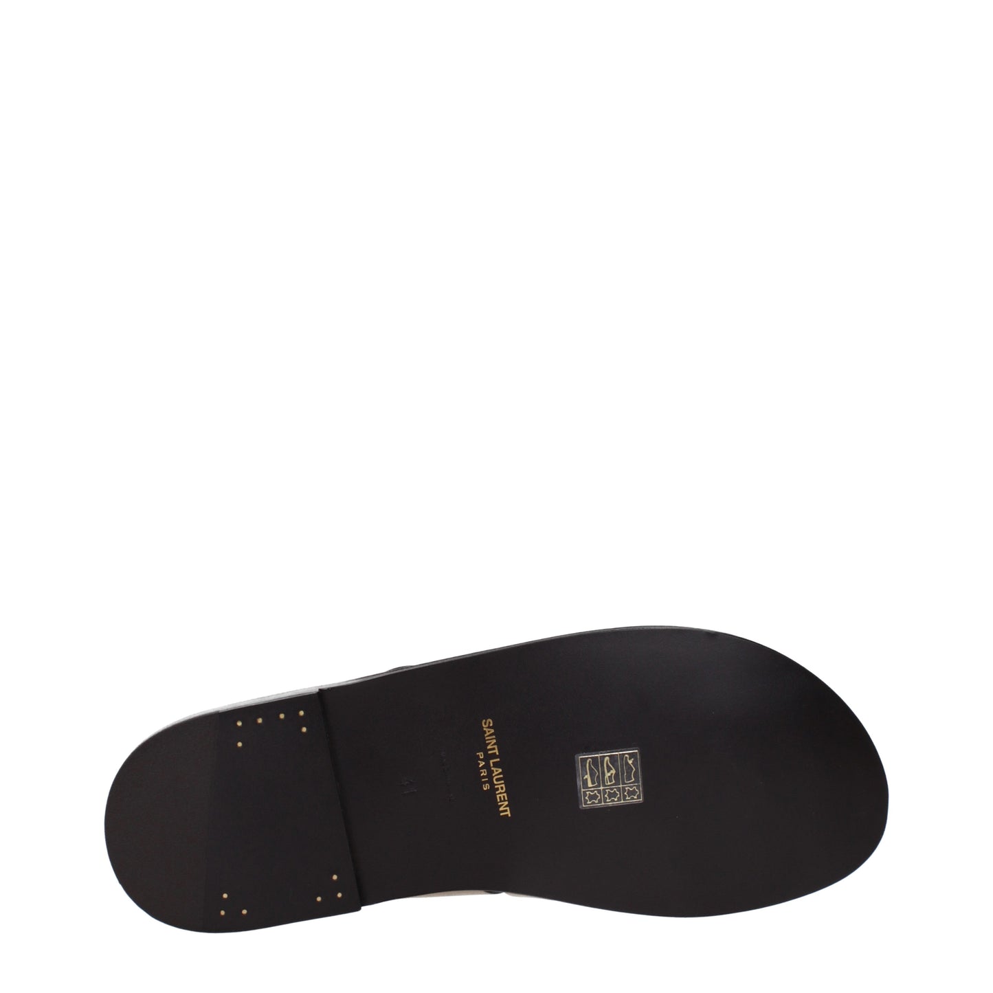 Saint Laurent Sandali Uomo Pelle Marrone