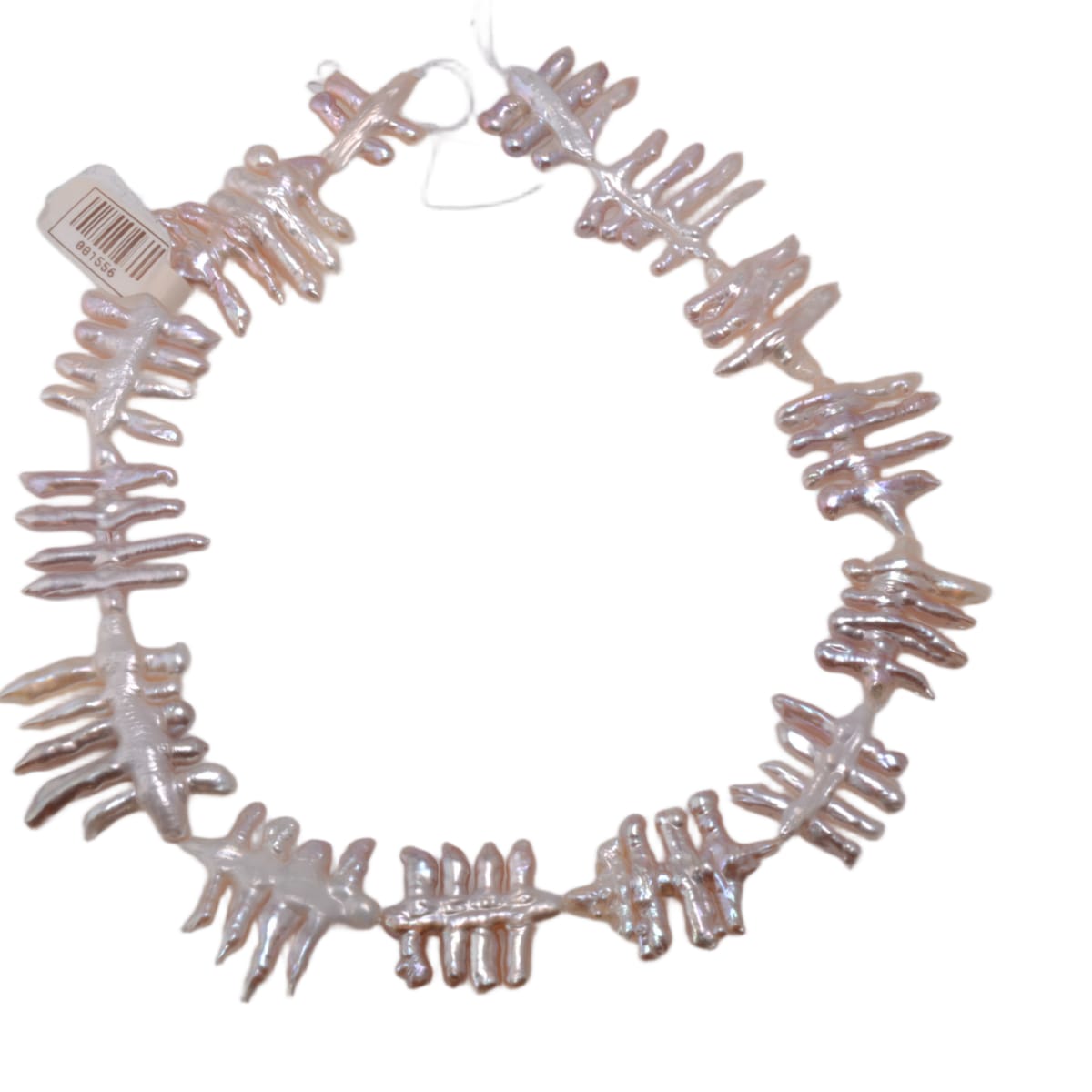 Freshwater Peach Tally Stick Pearl Strand 14.5in