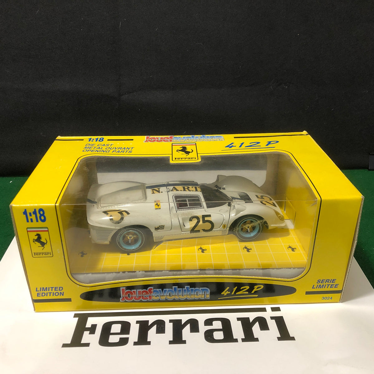 Ferrari 412 P 1967 NART N.25 Ltd Ed by Jouef 1:18 (3024)(Limited Edition)