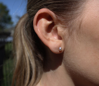 Keshi Stud Earrings on Gold Filled or Sterling Silver