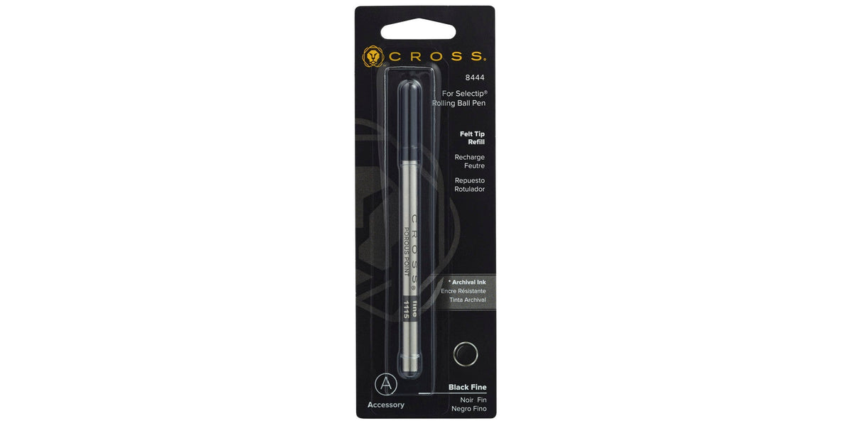 Porous-Point (Felt-Tip) Refill for Selectip® Pens - Black - Fine