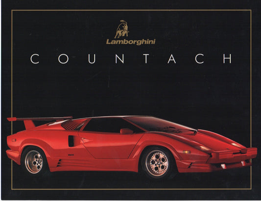 Lamborghini Countach 25th Anniversary Edition Brochure