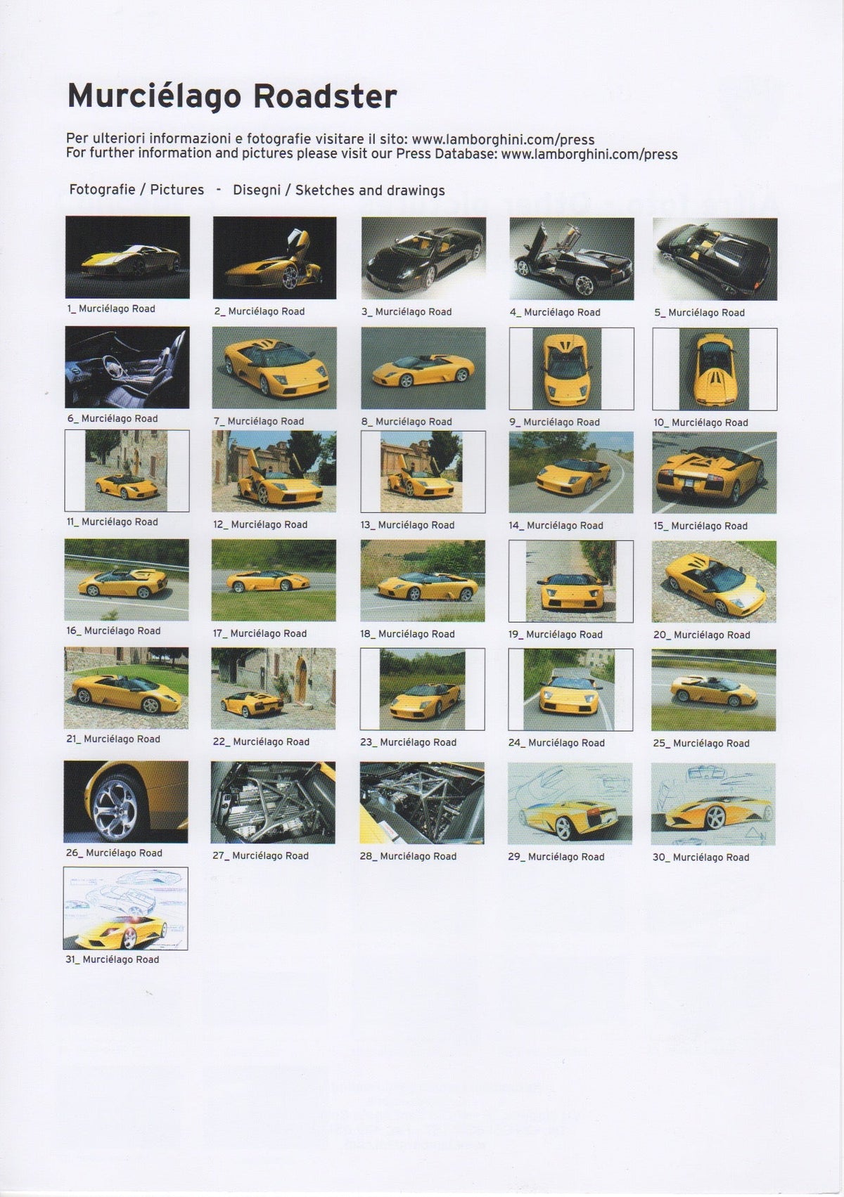 Lamborghini Press Kit 2005 Geneva