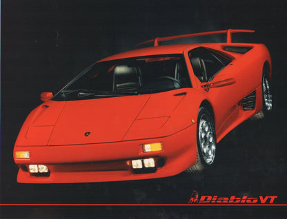 Lamborghini Diablo VT Large Brochures & Press Kit