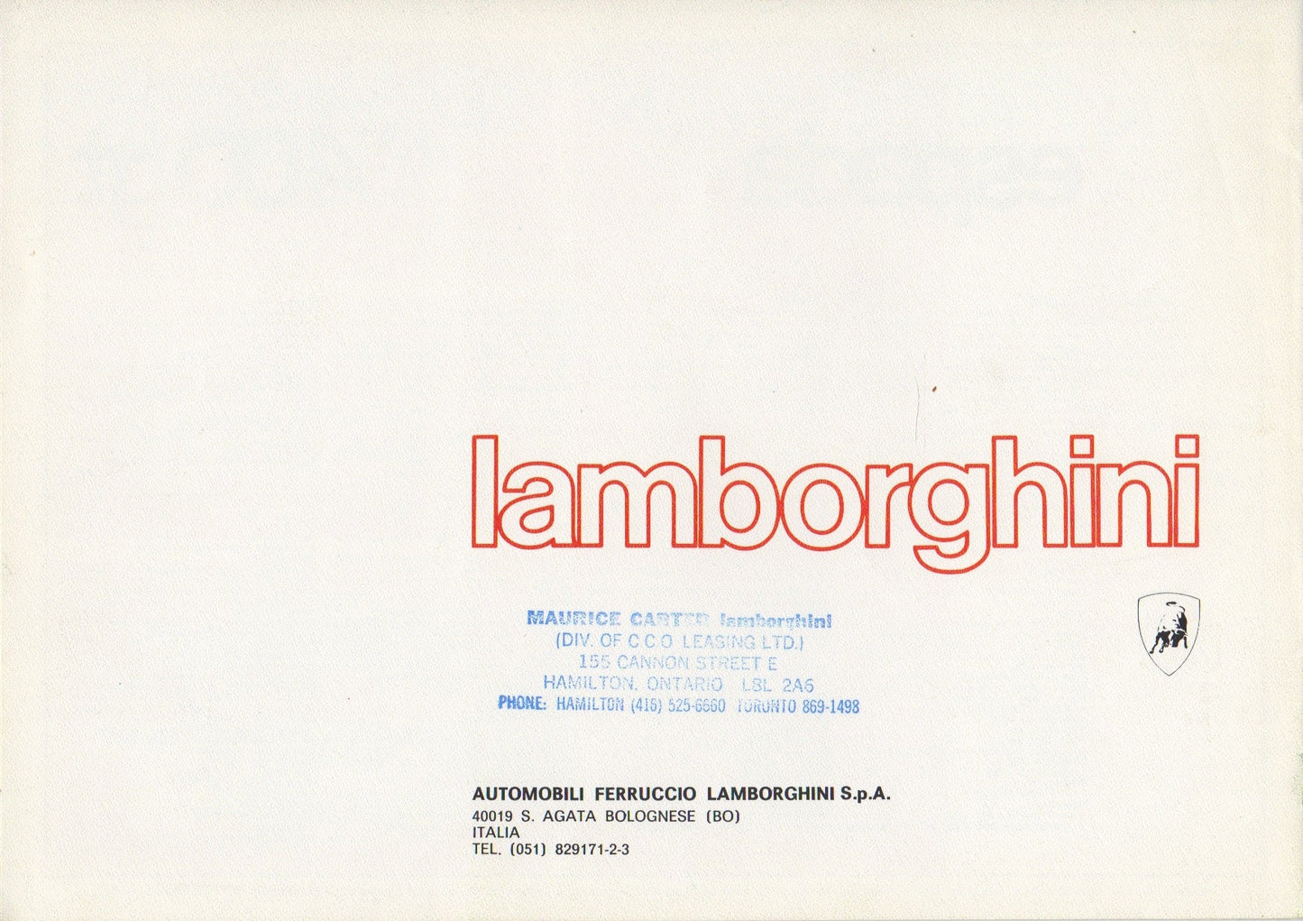 Lamborghini Espada Brochure (3/73)