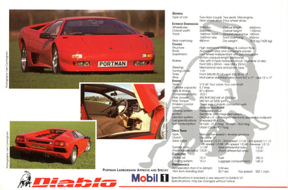 Lamborghini Diablo Brochure (UK - Portman)