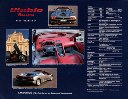 Lamborghini Roadster Brochure (US)