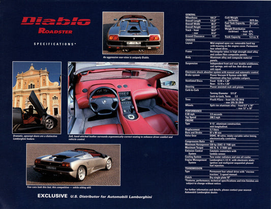 Lamborghini Roadster Brochure (US)