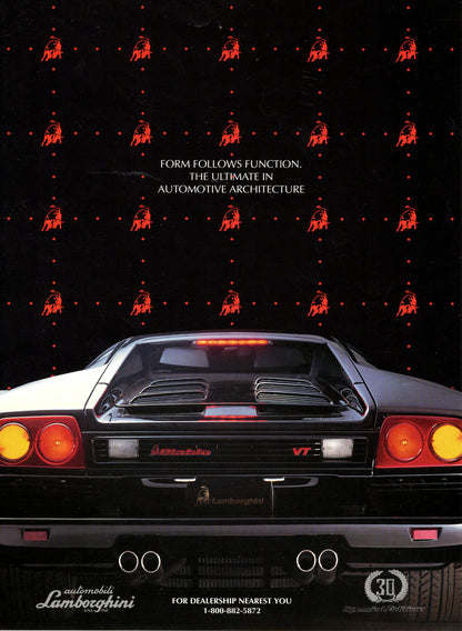 Lamborghini Diablo VT 30th Anniversary Brochure (US)