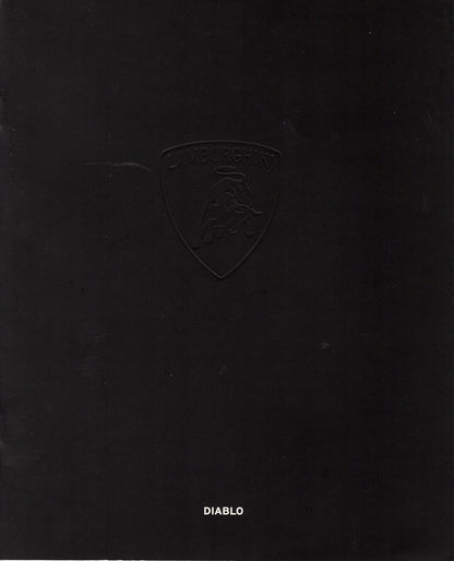 Lamborghini Diablo Brochure (Diavolo Nero)