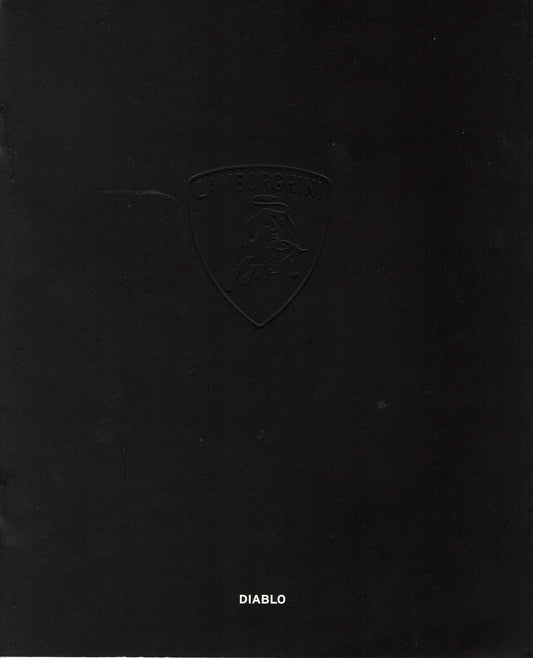 Lamborghini Diablo Brochure (Diavolo Nero)