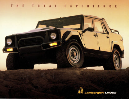 Lamborghini LM 002 Brochure / Spec Sheet