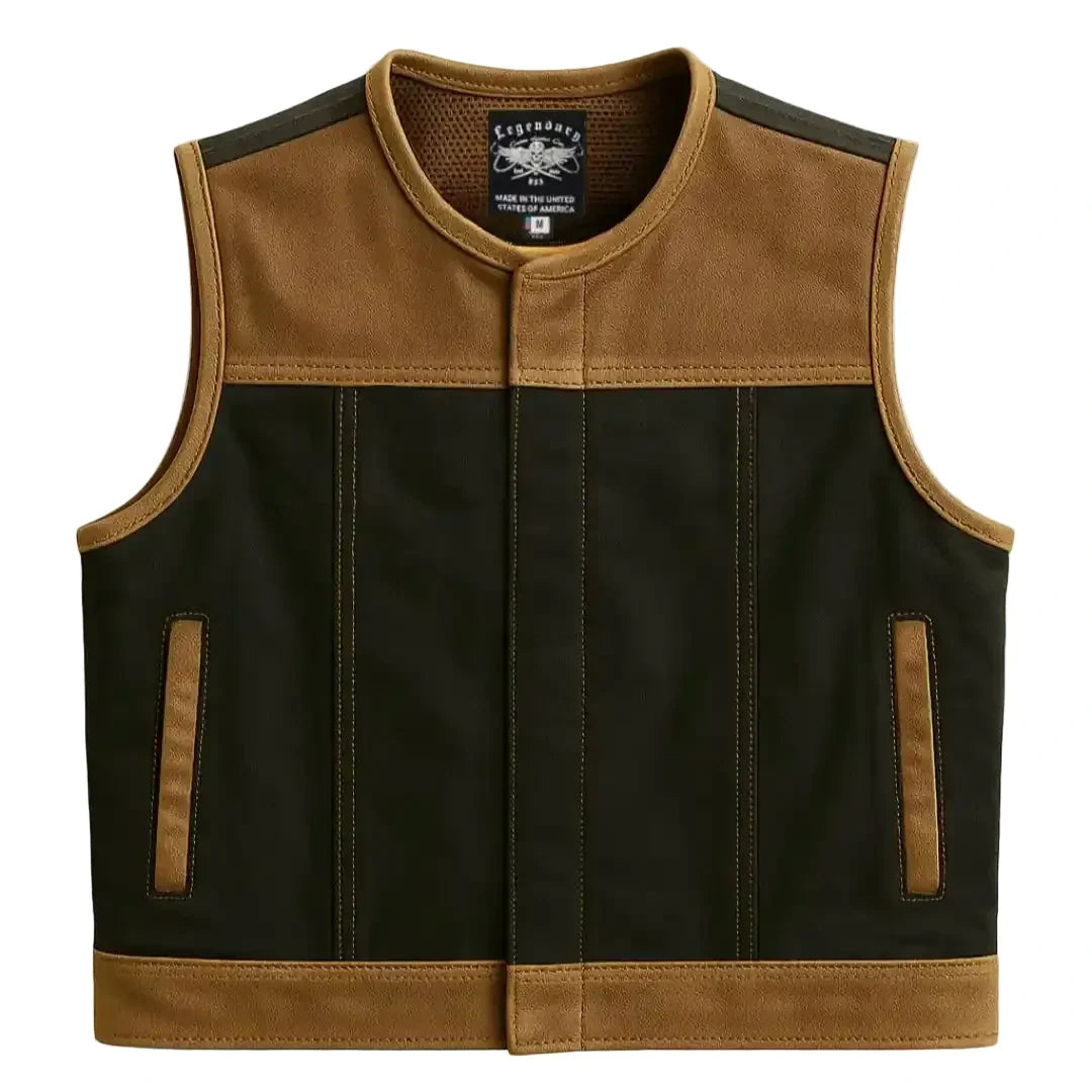 Legendary LowLife NCP Canvas & Leather Vest — Tobacco