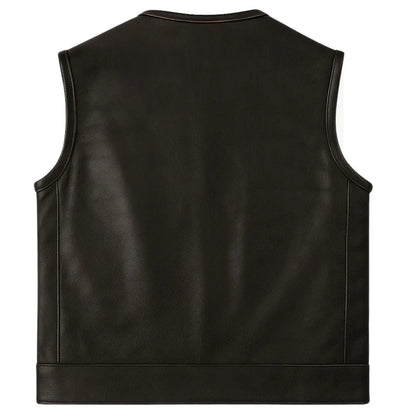 Legendary Outlaw Men's Leather Motorcycle Vest