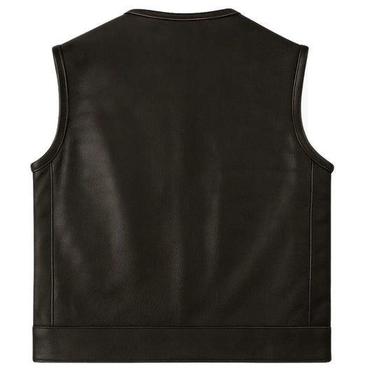 Legendary Outlaw Men's Leather Motorcycle Vest