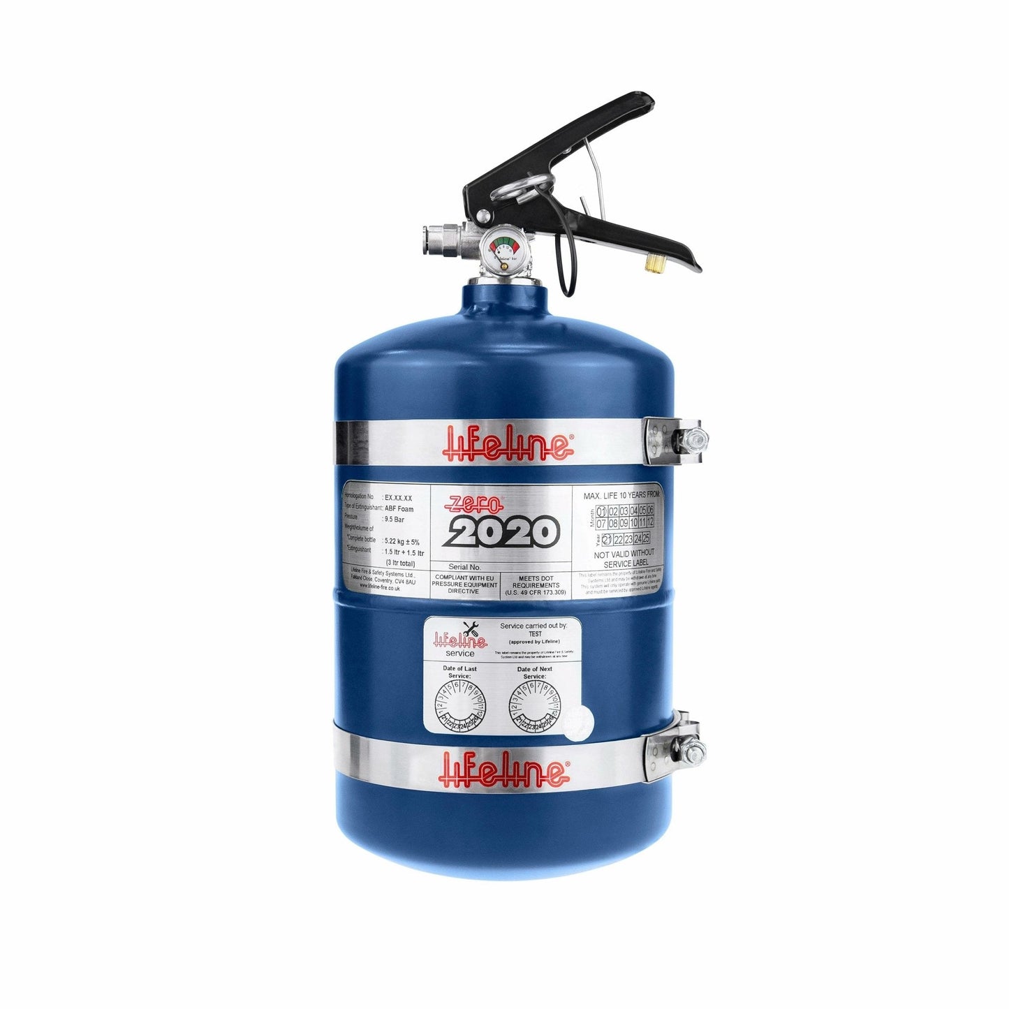 Lifeline Zero 2020 5lb FIA Fire Suppression System - AFFF Foam
