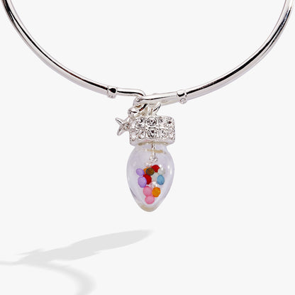 Christmas Light Bulb Shaker Tension Cuff