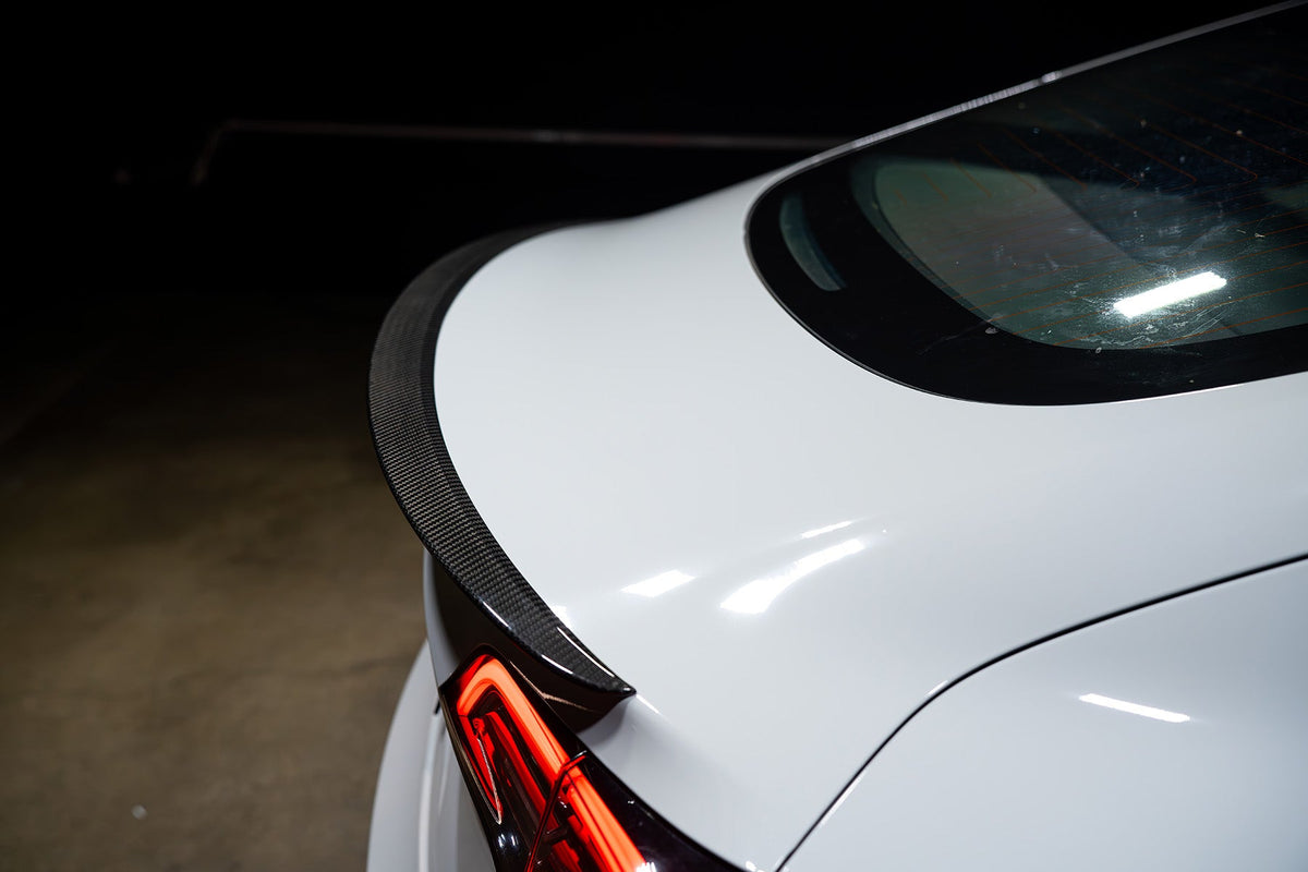 2017-2023 Tesla Model 3 (1st Gen) PF Style Dry Carbon Fiber Trunk Spoiler | FYBR Aerodynamics — photo 4 of 10