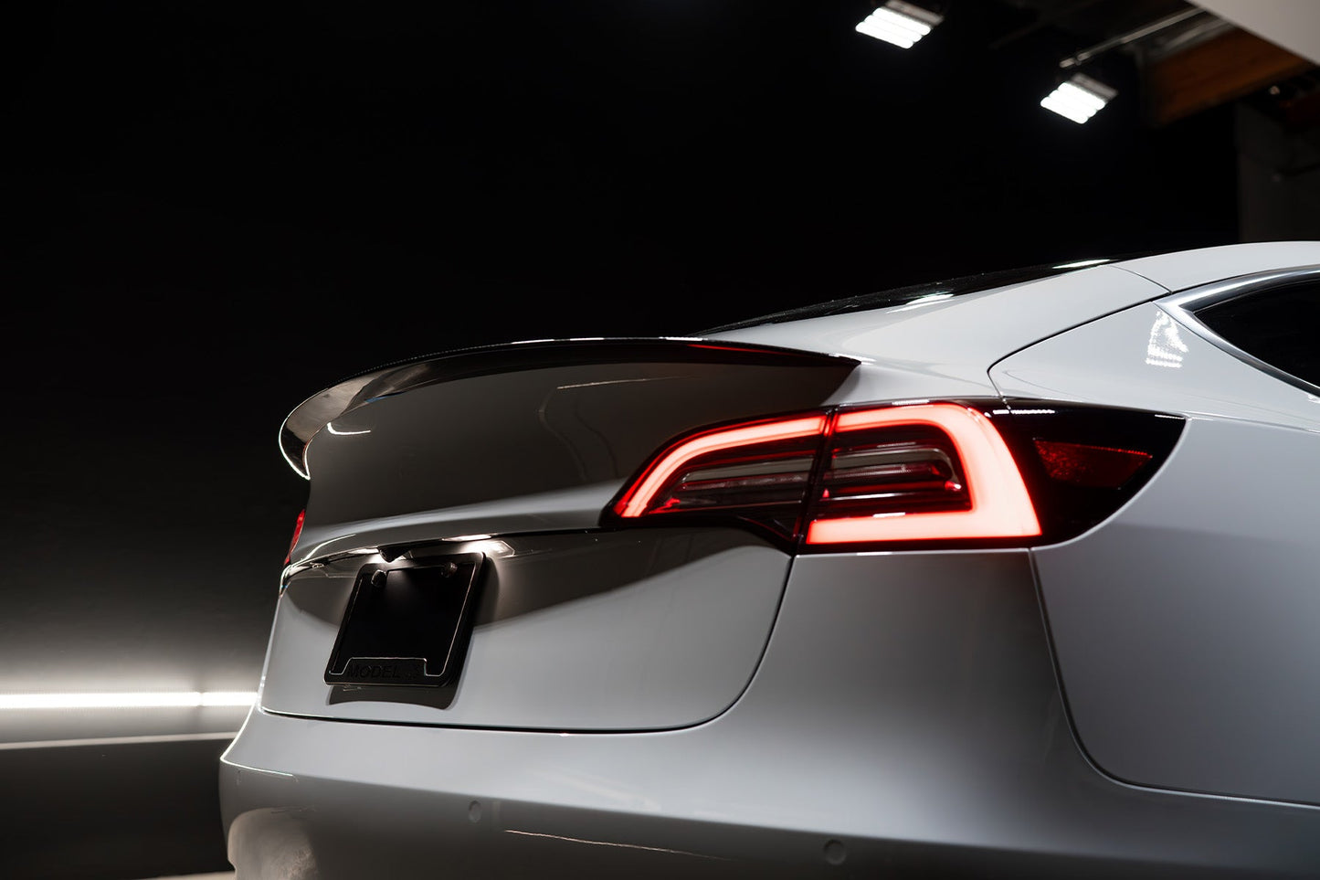 2017-2023 Tesla Model 3 (1st Gen) PF Style Dry Carbon Fiber Trunk Spoiler | FYBR Aerodynamics — photo 1 of 10