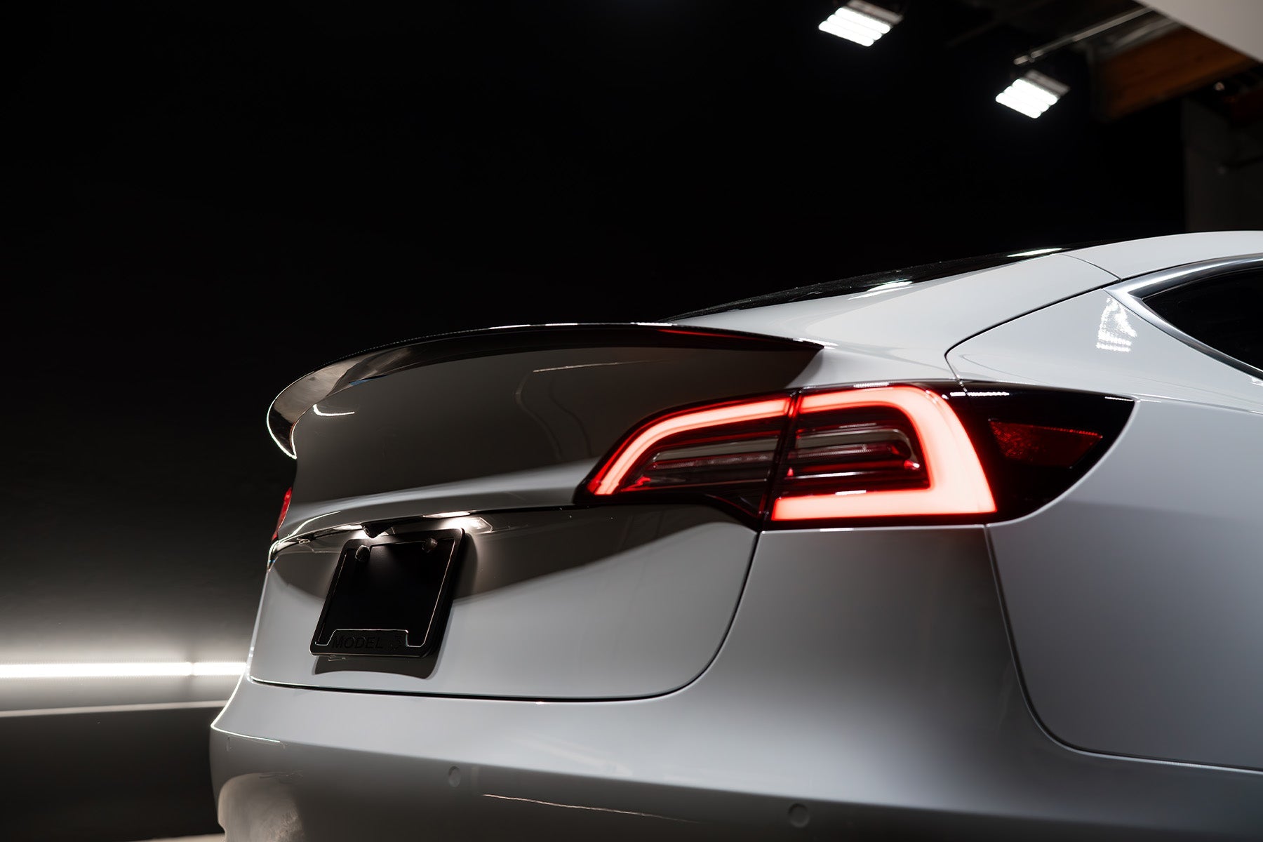 2017-2023 Tesla Model 3 (1st Gen) PF Style Dry Carbon Fiber Trunk Spoiler | FYBR Aerodynamics — photo 1 of 10