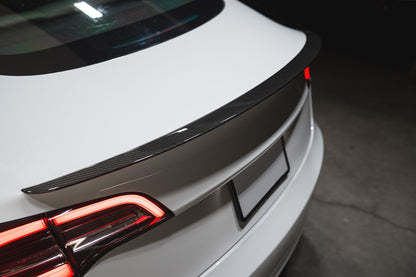 2017-2023 Tesla Model 3 (1st Gen) PF Style Dry Carbon Fiber Trunk Spoiler | FYBR Aerodynamics — photo 7 of 10