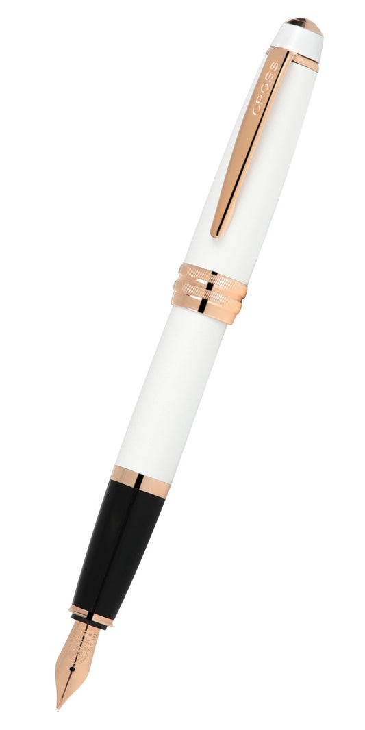 Bailey™ Pearlescent White Lacquer Fine Nib Fountain Pen