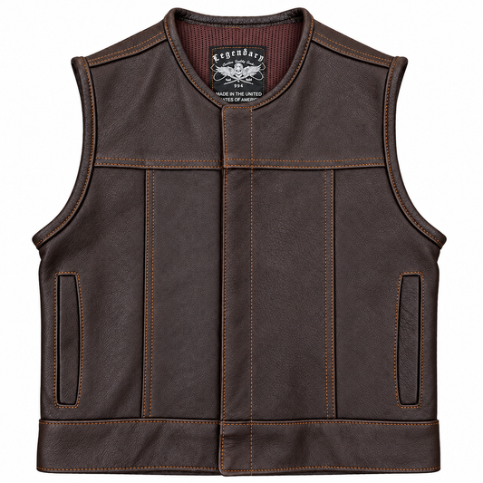 Legendary LowLife NCP Dark Chocolate Leather Vest