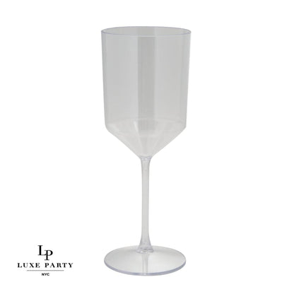 Upscale Round Clear Plastic Wine Cups | 4 Cups