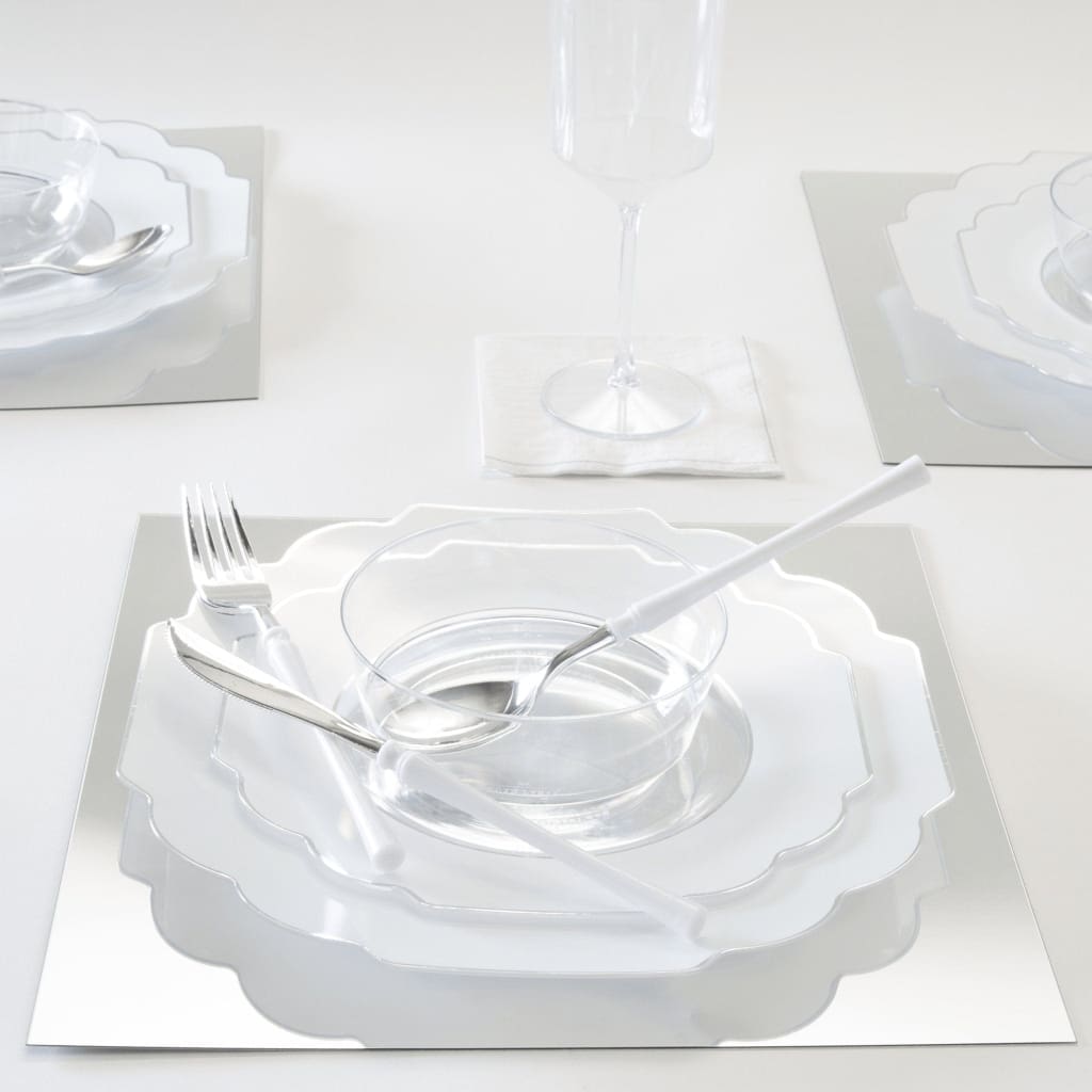 Upscale Round Clear Plastic Wine Cups | 4 Cups