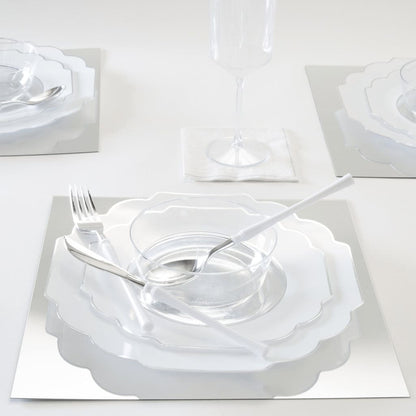 Upscale Round Clear Plastic Wine Cups | 4 Cups