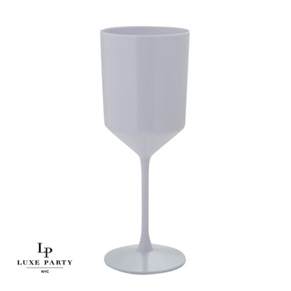 Upscale Round White Plastic Wine Cups | 4 Cups