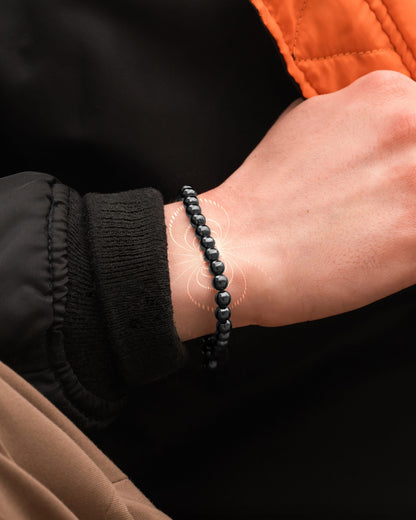 High Power Magnetic Hematite Bracelet Classic 6mm Bead