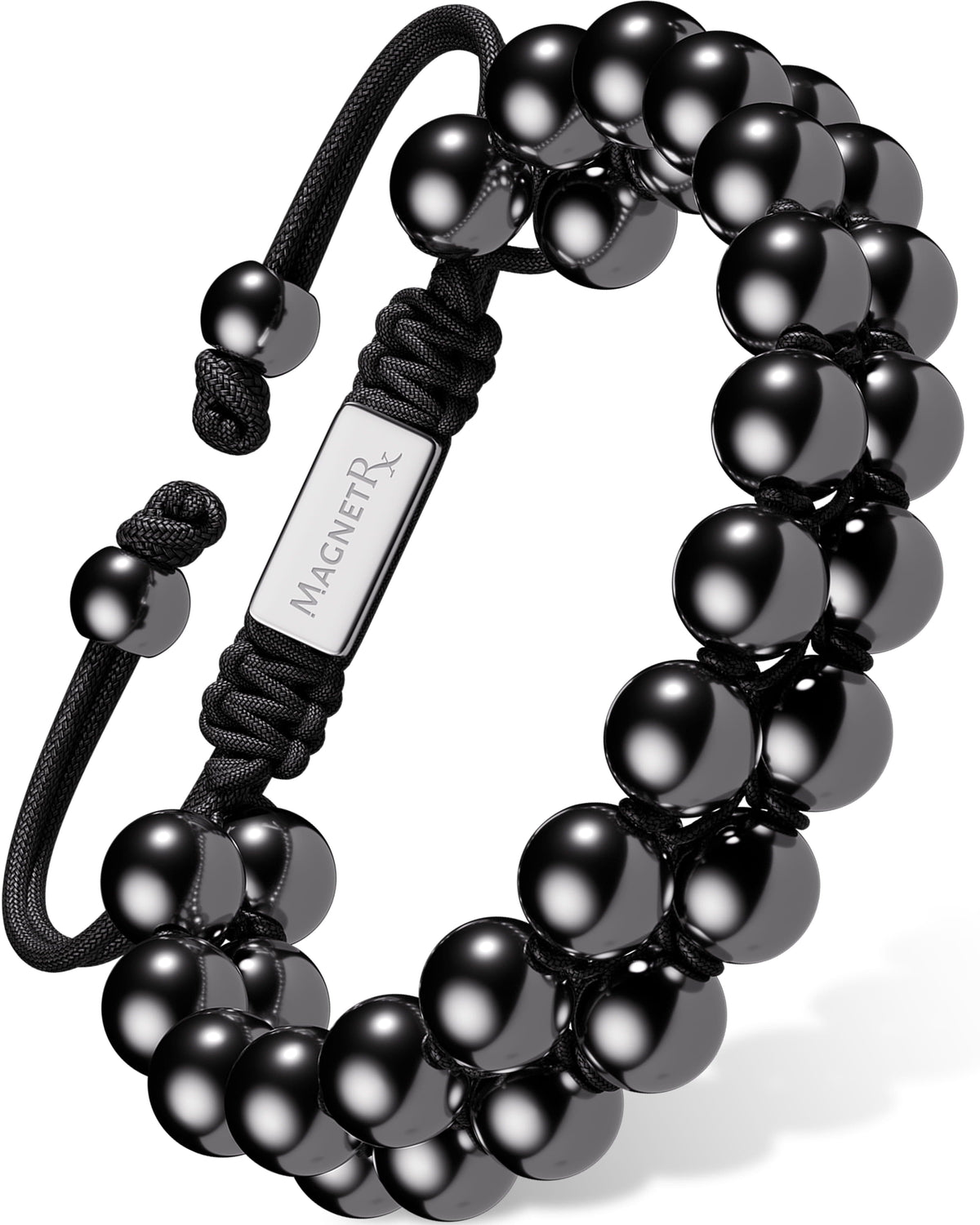 High Power Magnetic Hematite Bracelet Double Row