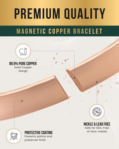 Magnetic Therapy Copper Cuff Bracelet
