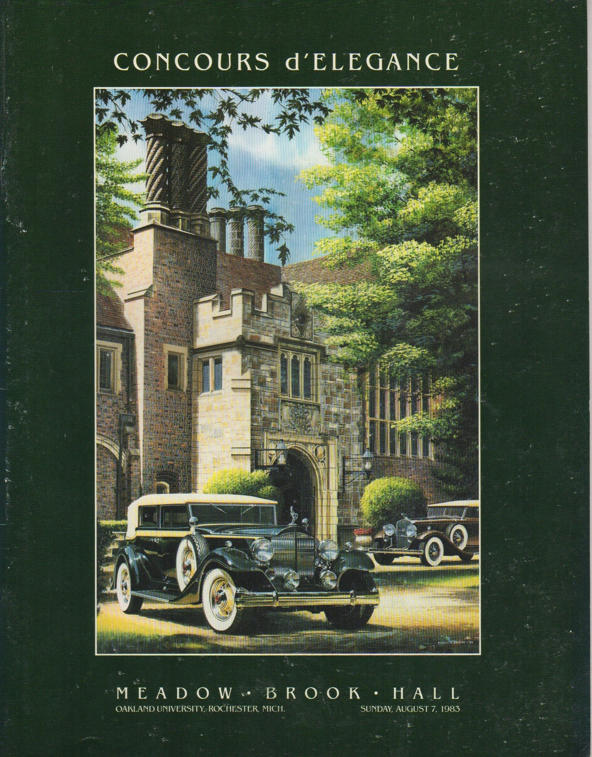Meadow Brook Hall Concours d'Elegance 1983 Program