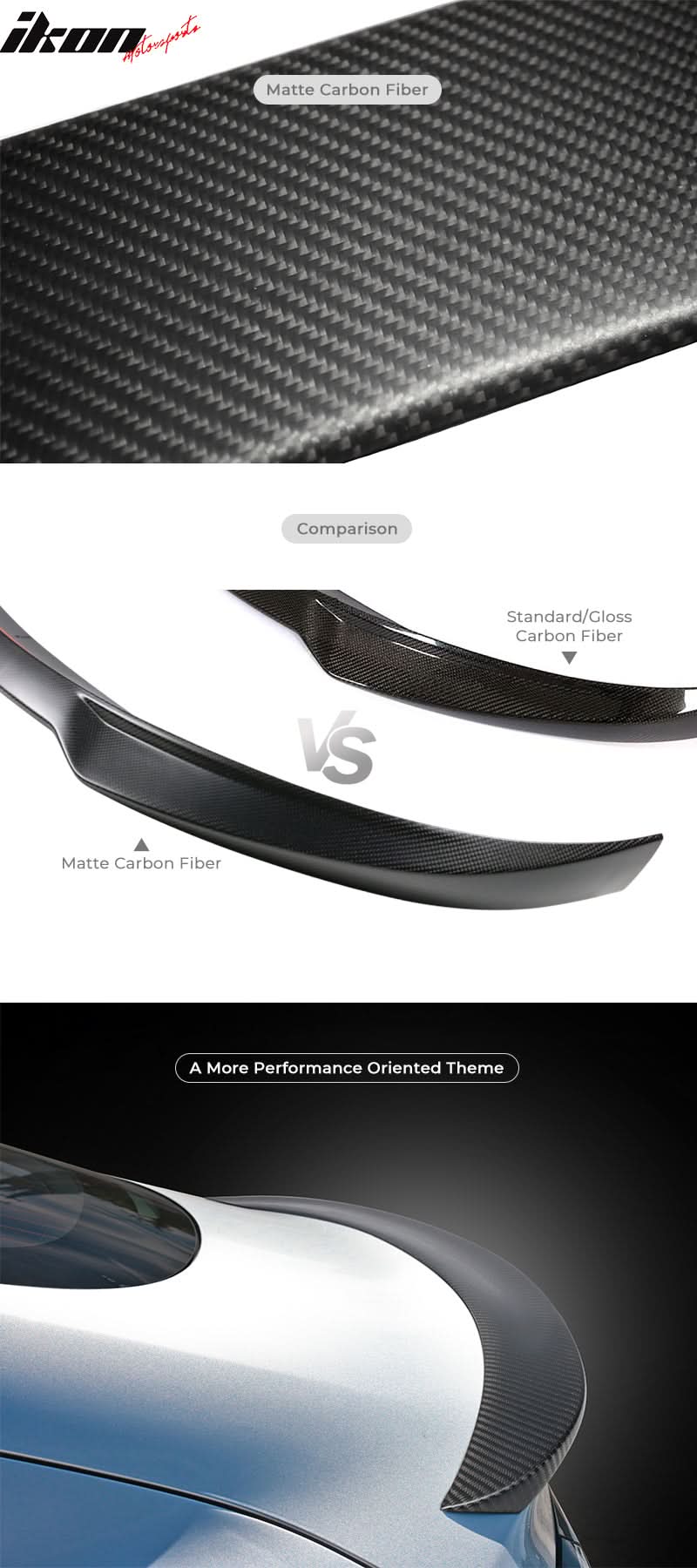 2015-2018 Alfa Romeo Giulia OE Style Rear Trunk Spoiler Carbon Fiber