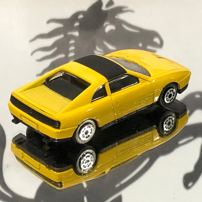 Ferrari 348ts Yellow - Black Interior by MC Toy 1:60 (China)(No box)