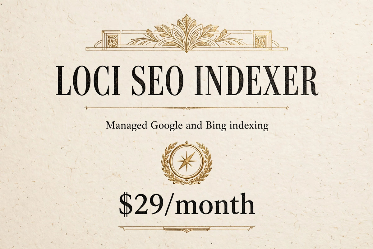 Loci SEO Indexer - $29 per month