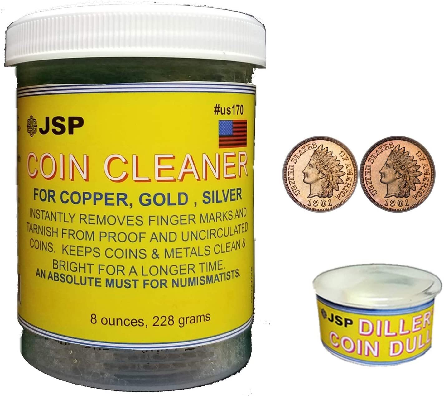 JSP Super-Münzenreiniger und -Poliermittel für Silber, Gold, Barren, Proofs, Kupfer und andere Edelmetalle