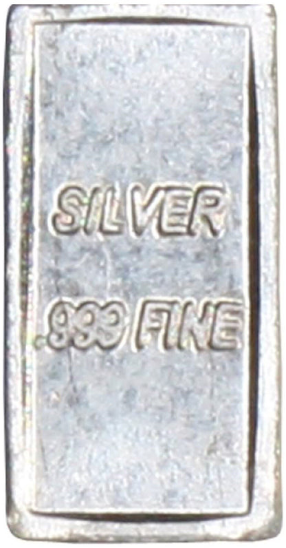 Juego de 5 barras de plata pura sólida – .999 fina, 5 granos cada una, más de 1 gramo en total