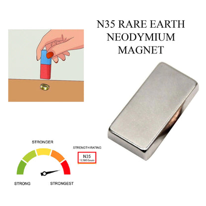 Imán de tierras raras neodimio N35 para metales preciosos oro plata joyería prueba de quilates barras de chatarra monedas falsas probador anillo 999