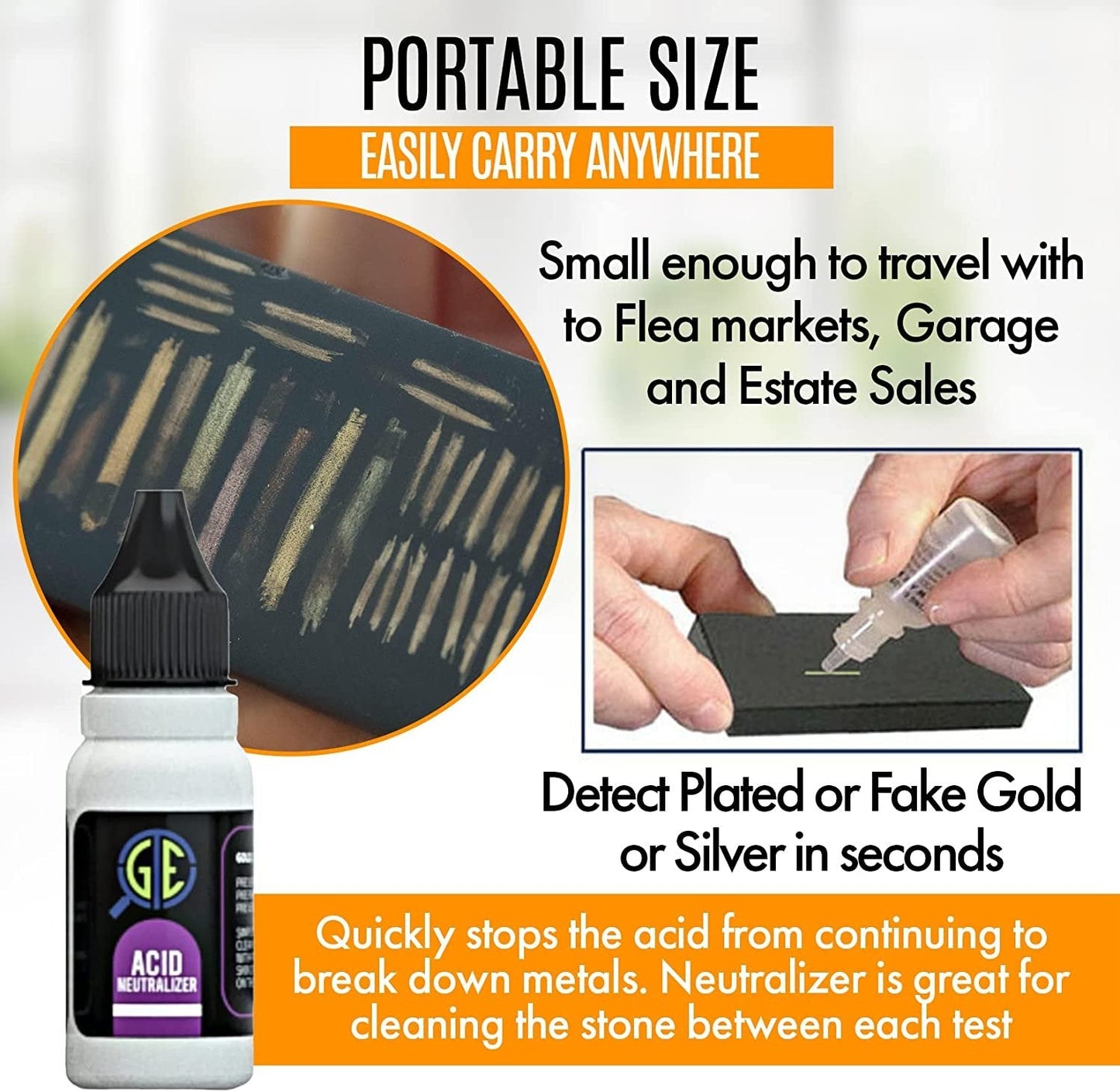 Gold, Silver, Platinum & Diamond Testing Kit JSP Acid & Digital Tester for Diamonds Moissanites and Gemtstones