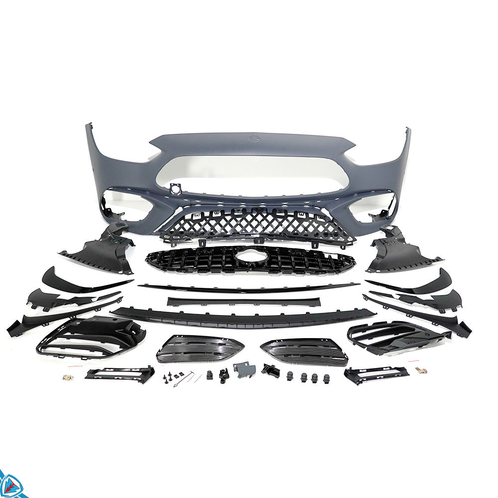 2022-2025 Mercedes-Benz C-Class Pre-Facelift (W206) C63 AMG Style Polypropylene Front Bumper Conversion Kit | E3Tuning — photo 1 of 9