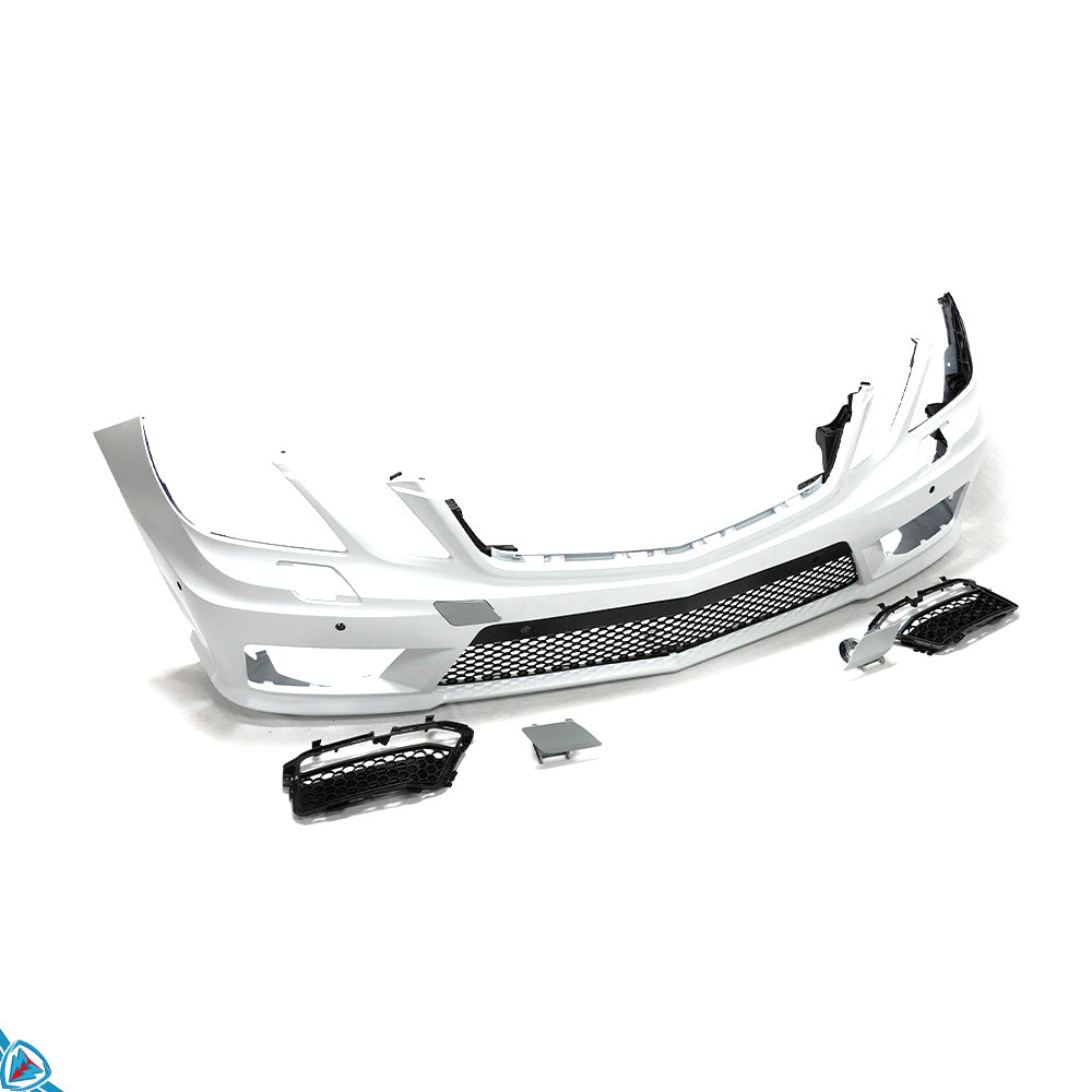 2010-2013 Mercedes-Benz E-Class Pre-Facelift (W212) E63 AMG Style Polypropylene Front Bumper Conversion Kit | E3Tuning — photo 1 of 10