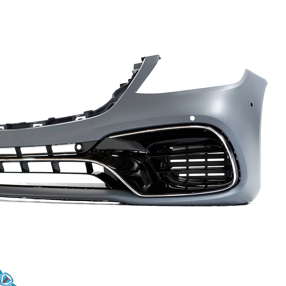 2018-2020 Mercedes-Benz S-Class Facelift (W222) S63 AMG Style Polypropylene Front Bumper Conversion Kit | E3Tuning — photo 5 of 10